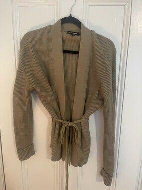 Express Olive Knit Cardigan